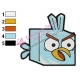 Ice Bird Angry Birds Embroidery Design